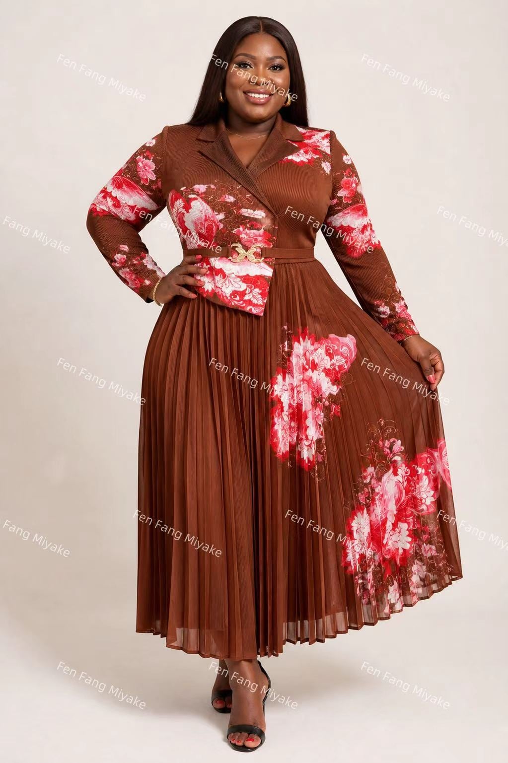 Plus Size Wrap Dress thumbnail 2