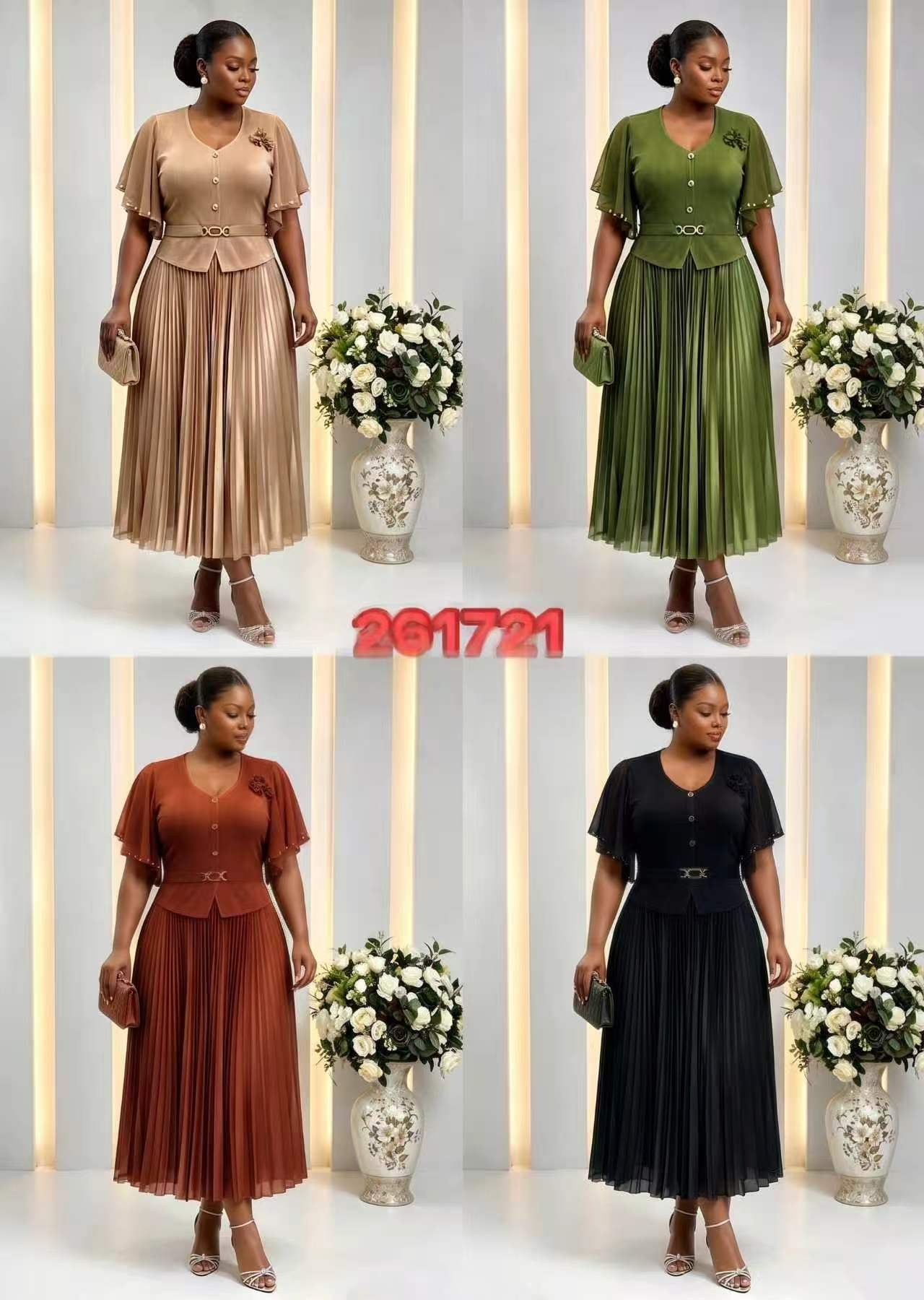 Bold Ankara Long Gown