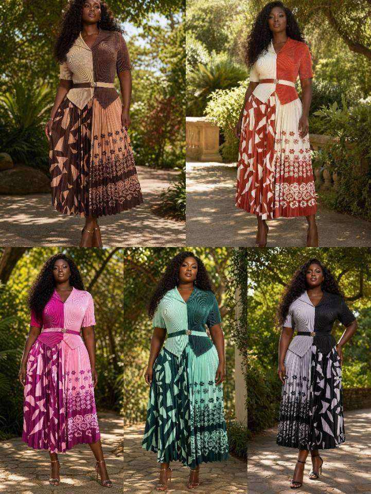 Ethnic Print Maxi Dress